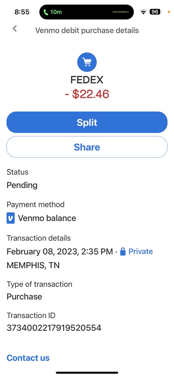 pandaeraser's tweet photo. @FedEx please either accept my payment or deny it so I can resend it. And stop trying to take additional money from my @Venmo account. I’ve sent you a whole $1.02 more than you’re requested. Just take it so I can move in from this. So scammy 😒 https://t.co/okN5yVdUvz