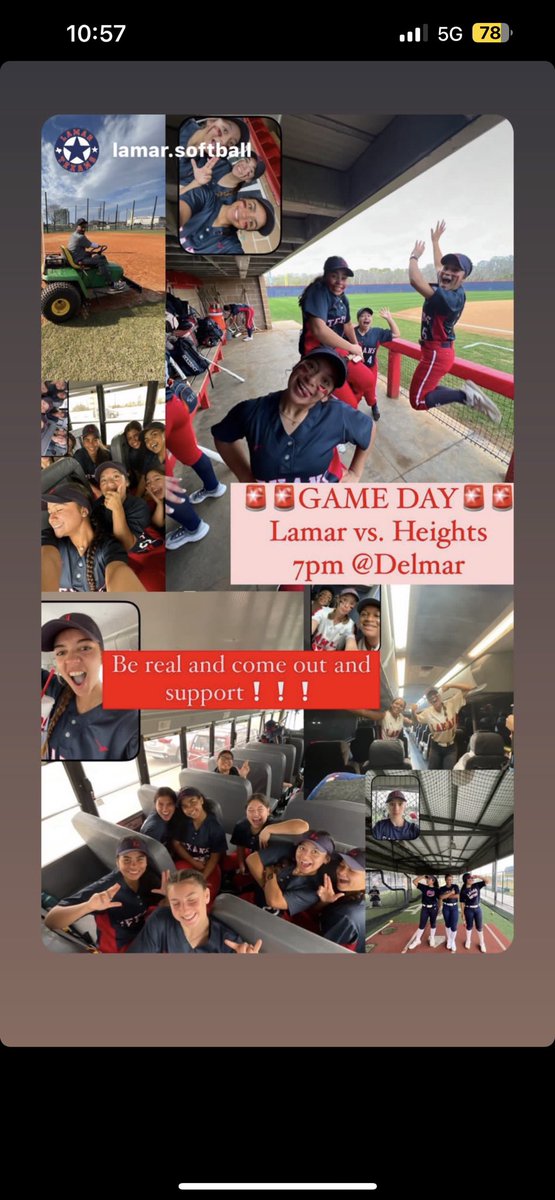 Tonight we start District Play vs Heights at 7pm at Delmar , Come Out &amp; Support Your Lamar Lady Texans Softball Team ❤️🥎💙
