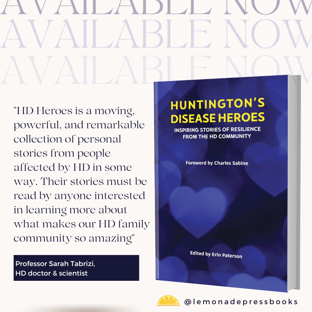 Very proud to be part of this project! 
A gem of a resource for the HD community. 
Available on Amazon just in time for #RareDiseaseDay 
Please share widely 
amazon.ca/Huntingtons-Di…
<a href="/HDSA/">HDSA</a> <a href="/hdfcures/">HDF</a> <a href="/HuntingtonSC/">@huntingtonsc</a> <a href="/HDBuzzFeed/">HDBuzz</a> <a href="/AwarenessHD/">Everyday is #HDAwareness day</a>