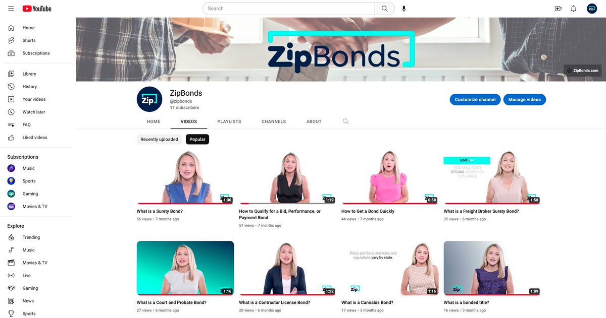 ZipBonds's tweet photo. We know as well as anyone that surety bonds can be hard to understand and even harder to explain. The who, what, when, where, and how of surety bonds are made easy on our YouTube channel!
Get the information you need ➡️ https://t.co/v2x0CPYIsW
#youtube #getzipdone #zipbonds https://t.co/696JCOCGLY