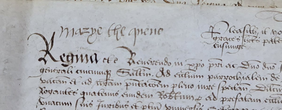 euanroger's tweet photo. Can you spot the forgery? In 1554 someone made an attempt to try and forge the sign manual of Queen Mary. The forged warrant was recorded in the official court records as evidence of treason, but can you tell the fake from the legitimate signature...? @UkNatArchives KB 8/24 https://t.co/DPmJQDPnog