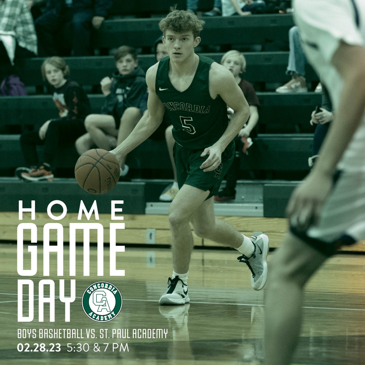 ConcordiaAcad's tweet photo. The boys are back at home tonight for basketball action vs. St. Paul Academy! C and JV play at 5:30, followed by Varsity at 7:00.

#concordiaacademyboysbasketball #homegameday https://t.co/wzymxWjHNp