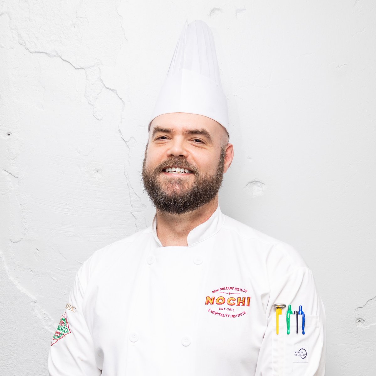 There's a new chef in the kitchen! 🧑‍🍳 Chef Kent has recently joined NOCHI as a Culinary Arts instructor, shepherding the June '23 cohort along their educational journey. 

#intheNOCHI #culinaryeducation #nolachef 
#chef #culinary