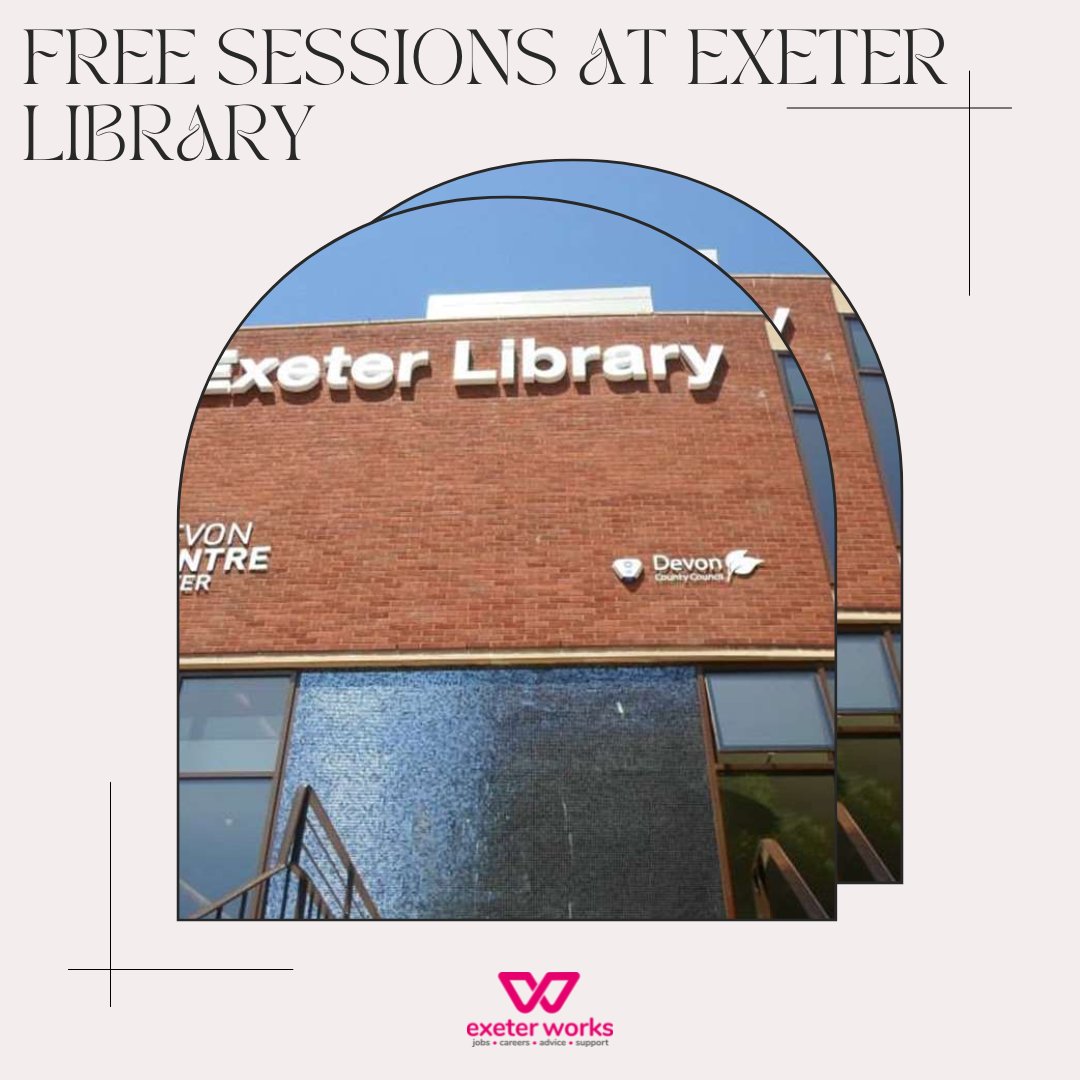 Want to improve your career prospects but short on time? Join FREE bitesize sessions this March at Exeter Library. 

Find out more at 🔗 learndevon.co.uk

#ExeterWorks #ExeterWorksTogether #Jobs #Career #Health #ExeterLibrary @LibrariesUnlimited