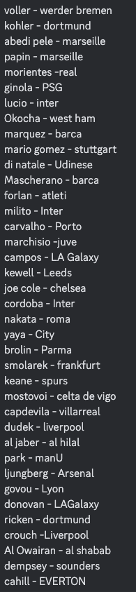 DatPanda5_'s tweet image. what club each base hero card is tied to