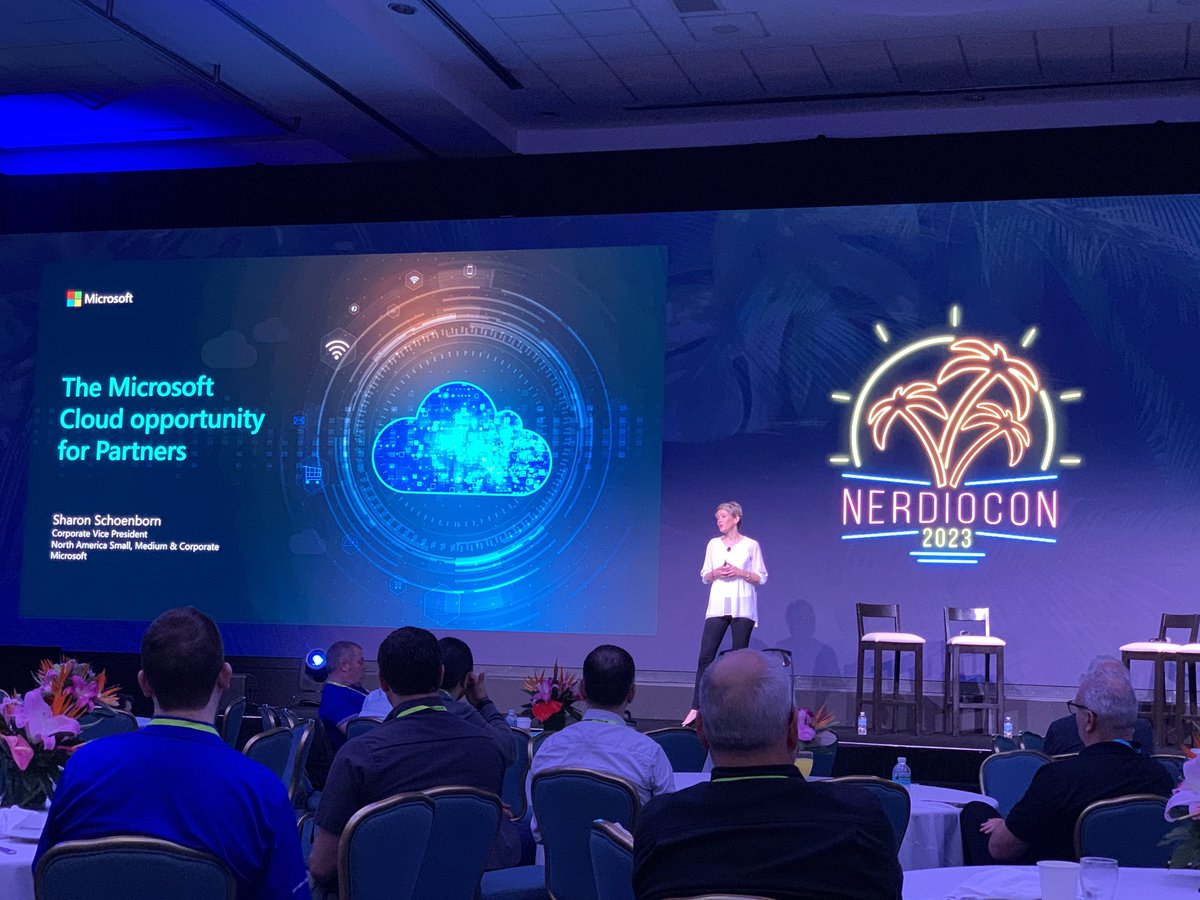 Great content at #nerdiocon23 from #microsoft <a href="/Sharonsaysgo/">Sharon Schoenborn</a> on the opportunities esp. in MSB. <a href="/GetNerdio/">Nerdio</a>