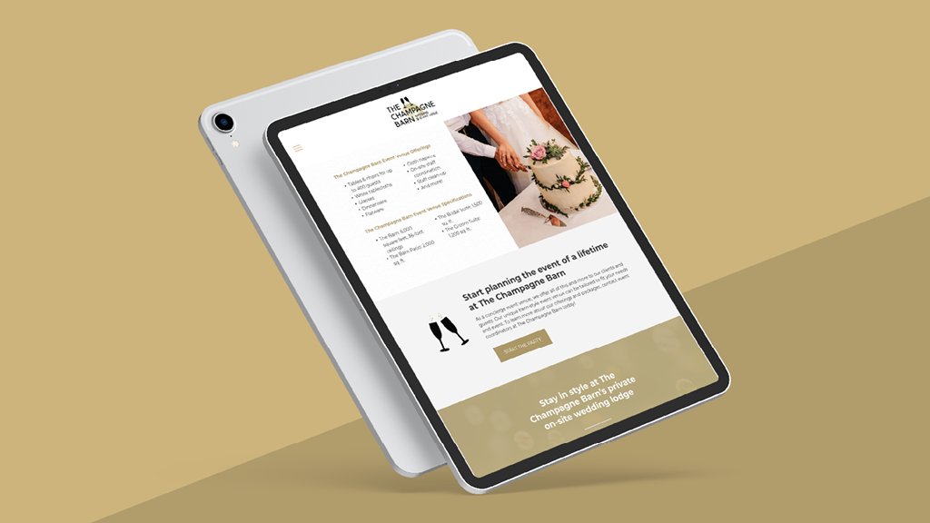 Lift_Division's tweet photo. Last week we featured the brand identity for The Champagne Barn, and this week we're revealing their brand new website! We implemented their new logo, content, web design and photos to bring this brand to life. Cheers!🥂 https://t.co/bfVc7XEgyf #liftdivision #columbiamo https://t.co/f68WatMFV9
