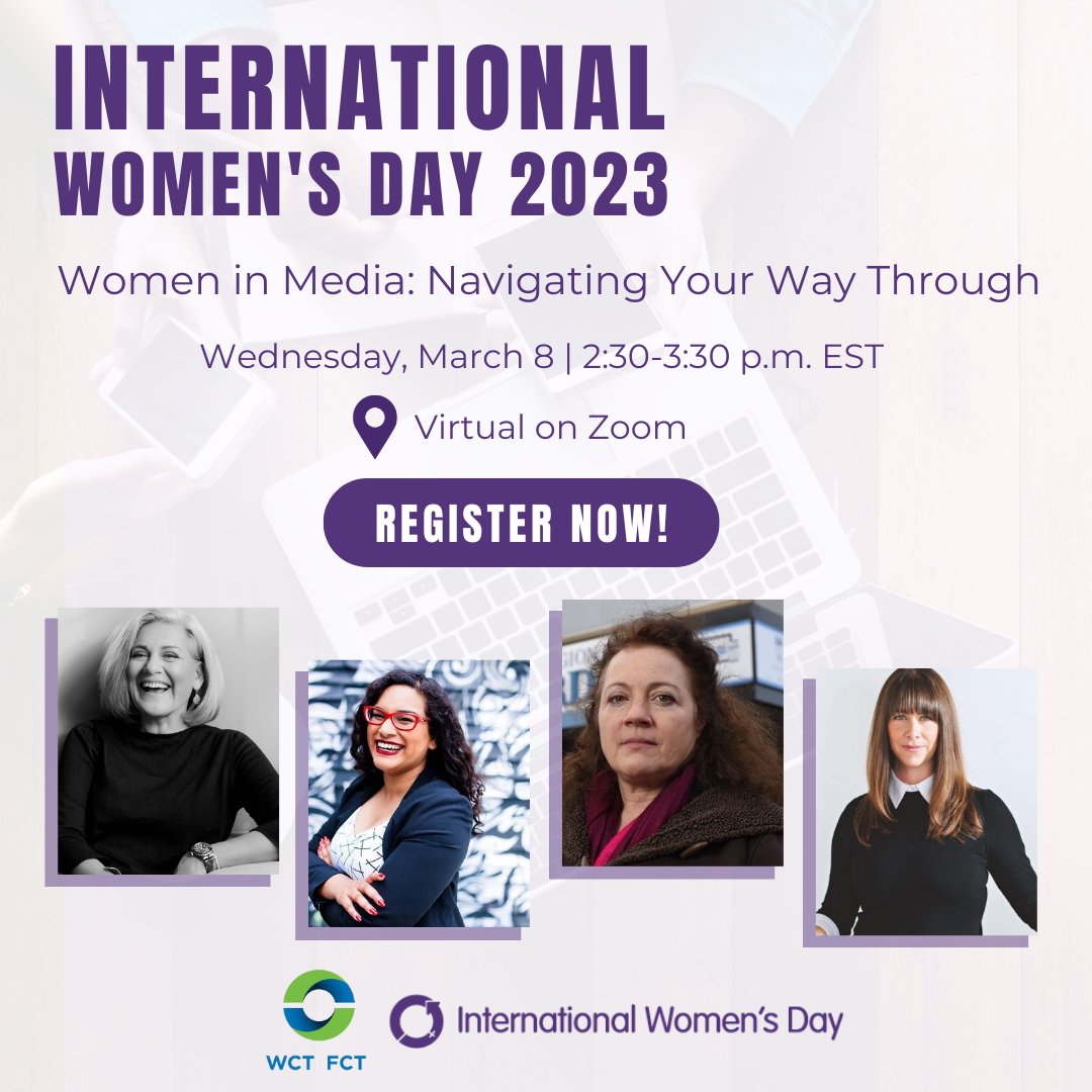Another panel discussion is coming soon for #IWD2023! 👏

This panel will discuss the importance of women's voices in the media.

Don’t miss out on all of the amazing events happening throughout March! Register here: bit.ly/3IxsWMp

#EmbraceEquity