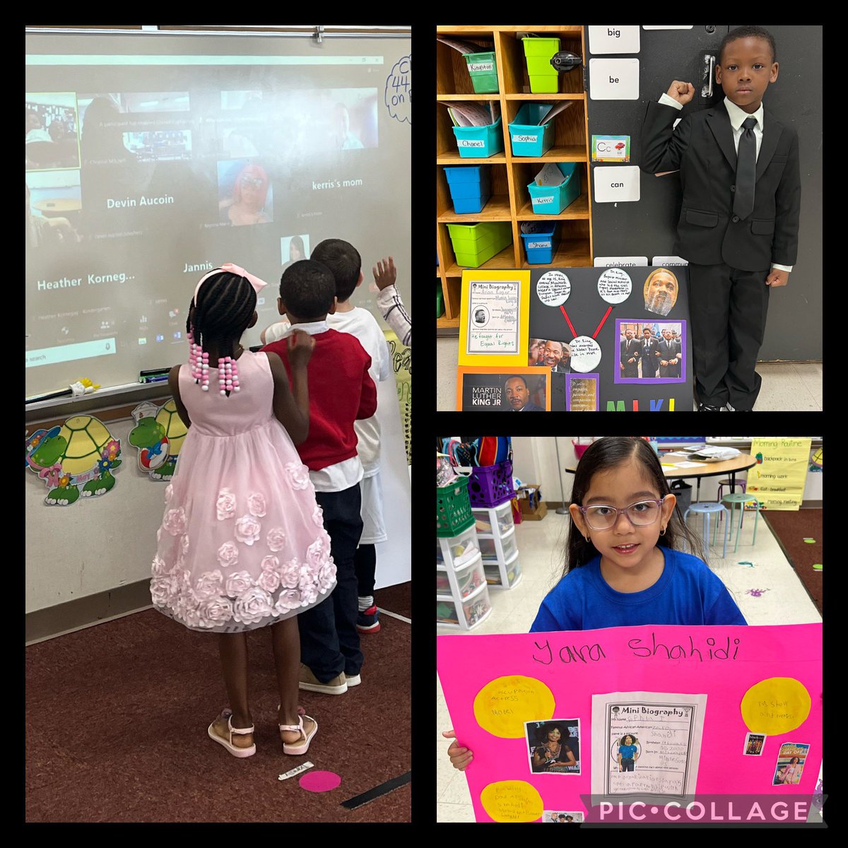 Ms. Rowe’s kindergartners had a BHM Wax Museum. Parents “zoomed” in to attend the event and it was a lovely surprise for our scholars and their grown ups! Always learning, always growing and always representing! @HillandalePOWER @DPSCoach @AKAFerrell_EdD @drstacydstewart