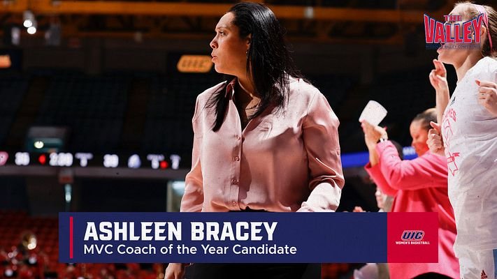 𝗠𝗩𝗖 𝗖𝗼𝗮𝗰𝗵 𝗼𝗳 𝘁𝗵𝗲 𝗬𝗲𝗮𝗿 𝗖𝗮𝗻𝗱𝗶𝗱𝗮𝘁𝗲 𝗔𝘀𝗵𝗹𝗲𝗲𝗻 𝗕𝗿𝗮𝗰𝗲𝘆

- 1st season at UIC
- 1st season as collegiate HC
- Biggest win turnaround in Missouri Valley Conference basketball history (14 wins)
-Ranked 12th in preseason poll ➡️Currently T-6th in MVC