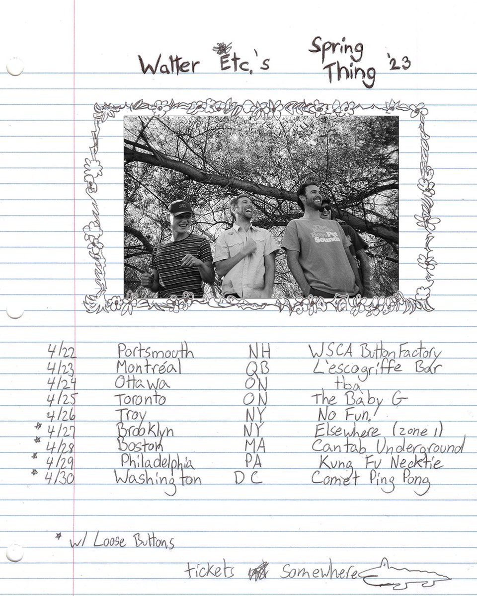 Taking the full band out east for the first time in a while and Canada for our first time ever :) tickets in bio