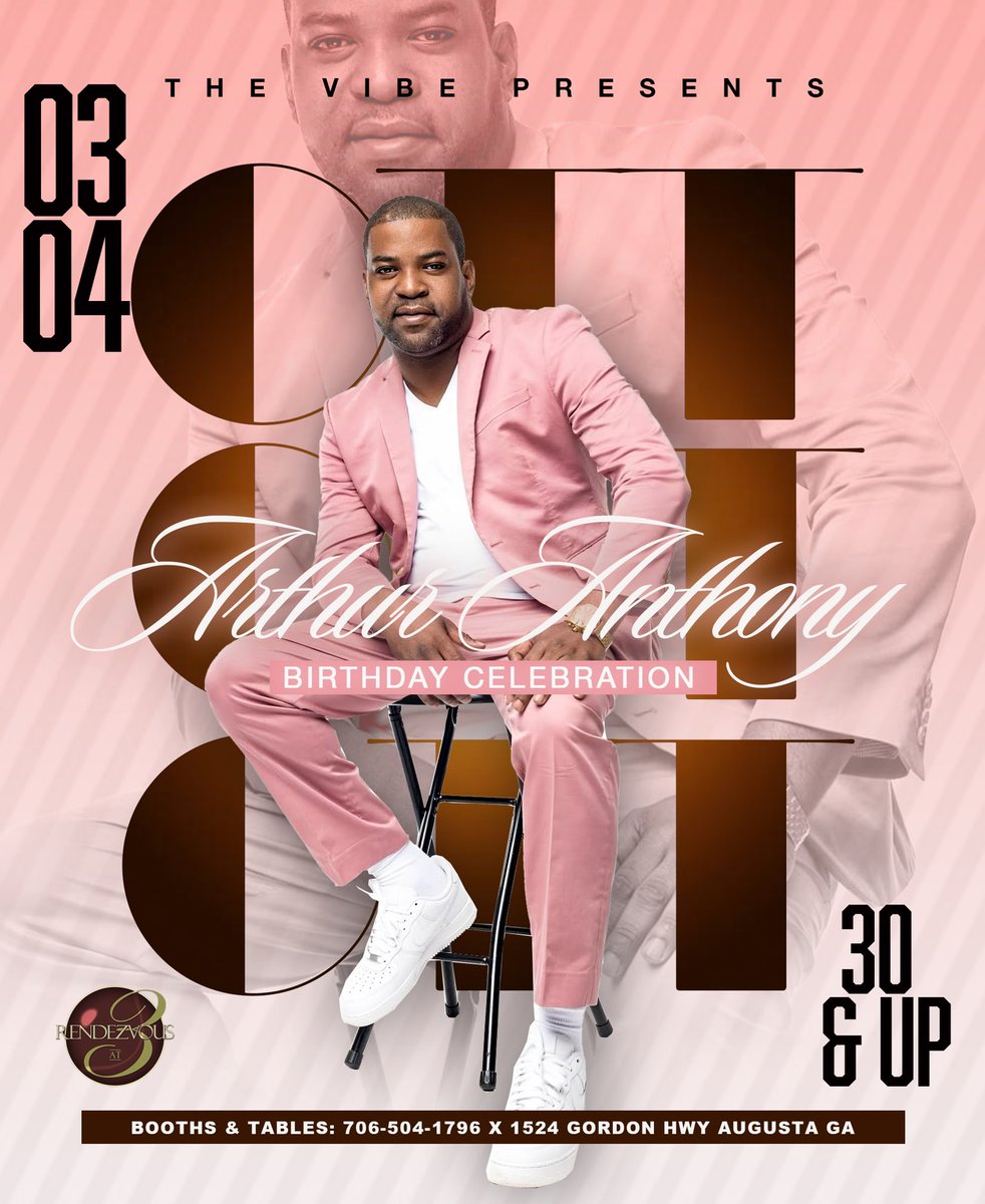 radeekwebb's tweet photo. This Saturday!!!! #TheVibe @Ottbot2 birthday celebration #3DL https://t.co/7EHFNCpHly