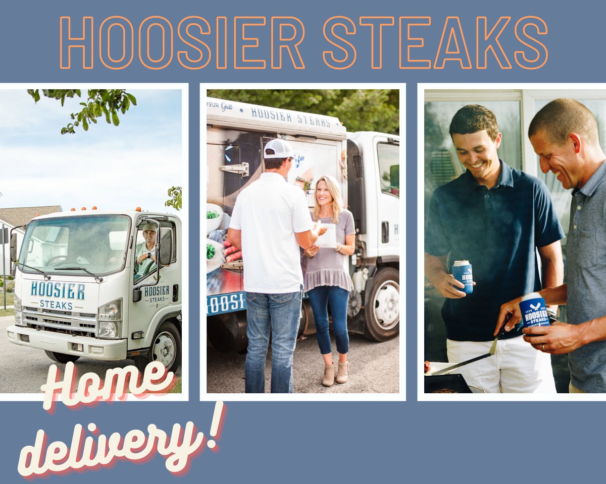 WESTFIELD / CARMEL - The Hoosier Steaks truck will be making Home Deliveries this Thursday, March 2nd.  If you live within the Westfield &amp; Carmel, IN area and would like to place an order for Home Delivery, simply place your order here: hoosier-steaks.square.site.