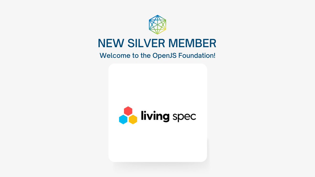 OpenJS Foundation (@openjsf) on Twitter photo 2023-02-28 17:09:01 Please welcome our newest silver member @living_spec ✨ Living Spec aims to keep product specifications current as a focal point for effective collaboration. We look forward to them bringing their expertise into to the OpenJS ecosystem! hubs.la/Q01Dzsp30 Please welcome our newest silver member @living_spec ✨ Living Spec aims to keep product specifications current as a focal point for effective collaboration. We look forward to them bringing their expertise into to the OpenJS ecosystem! hubs.la/Q01Dzsp30