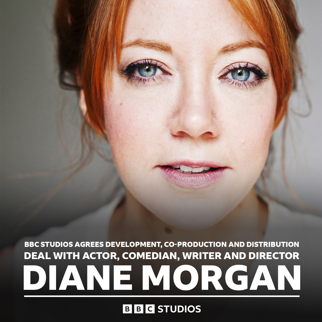 BBCStudiosPress's tweet photo. BBC Studios to partner with award winning comedian @missdianemorgan.
 
@BBCStudios partner with BAFTA nominated actor, writer and director to develop, co-produce and distribute her own slate of brilliantly funny scripted comedies. #BBCShowcase23

https://t.co/sIProoLhI8 https://t.co/NtAAZMXBHi