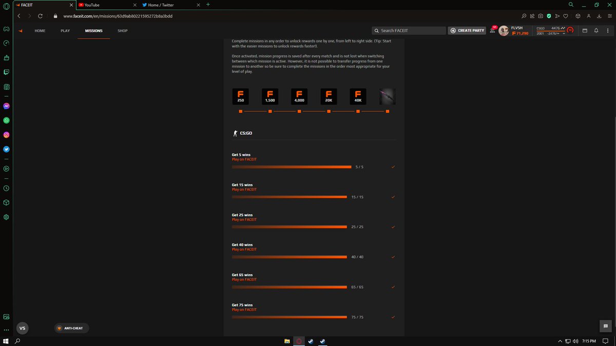 flvshater's tweet photo. 28 days mission 225 wins 0 social life, cya never again
it was fun tho to play over 15 games a day
challenged myself to win it in 28 days
from 3400 elo to 4600 highest this month
wanted to stream all days on youtube but frame drops destroyed my vibe, but you can see first 8 days https://t.co/IvHjijxXEL