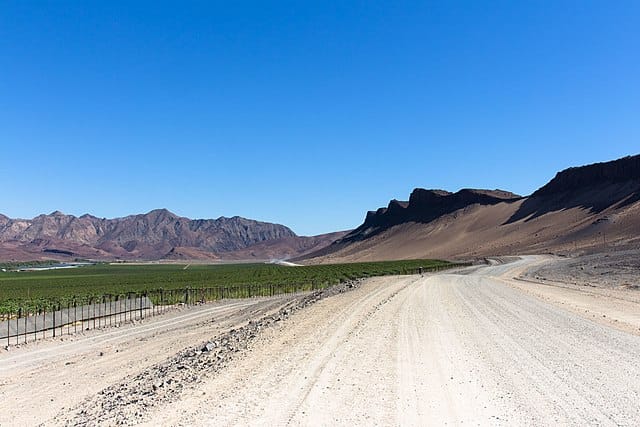 NewEraNewspaper's tweet photo. Temporarily closed… Main Road (MR118) between Rosh Pinah and Oranjemund has been closed with immediate effect due to the rising water levels of the Orange River. https://t.co/AizDDgK4si
