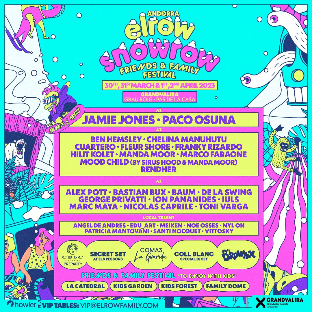 SNOWROW <a href="/elrow_/">elrow</a> ⛷️🏂❄️🥳