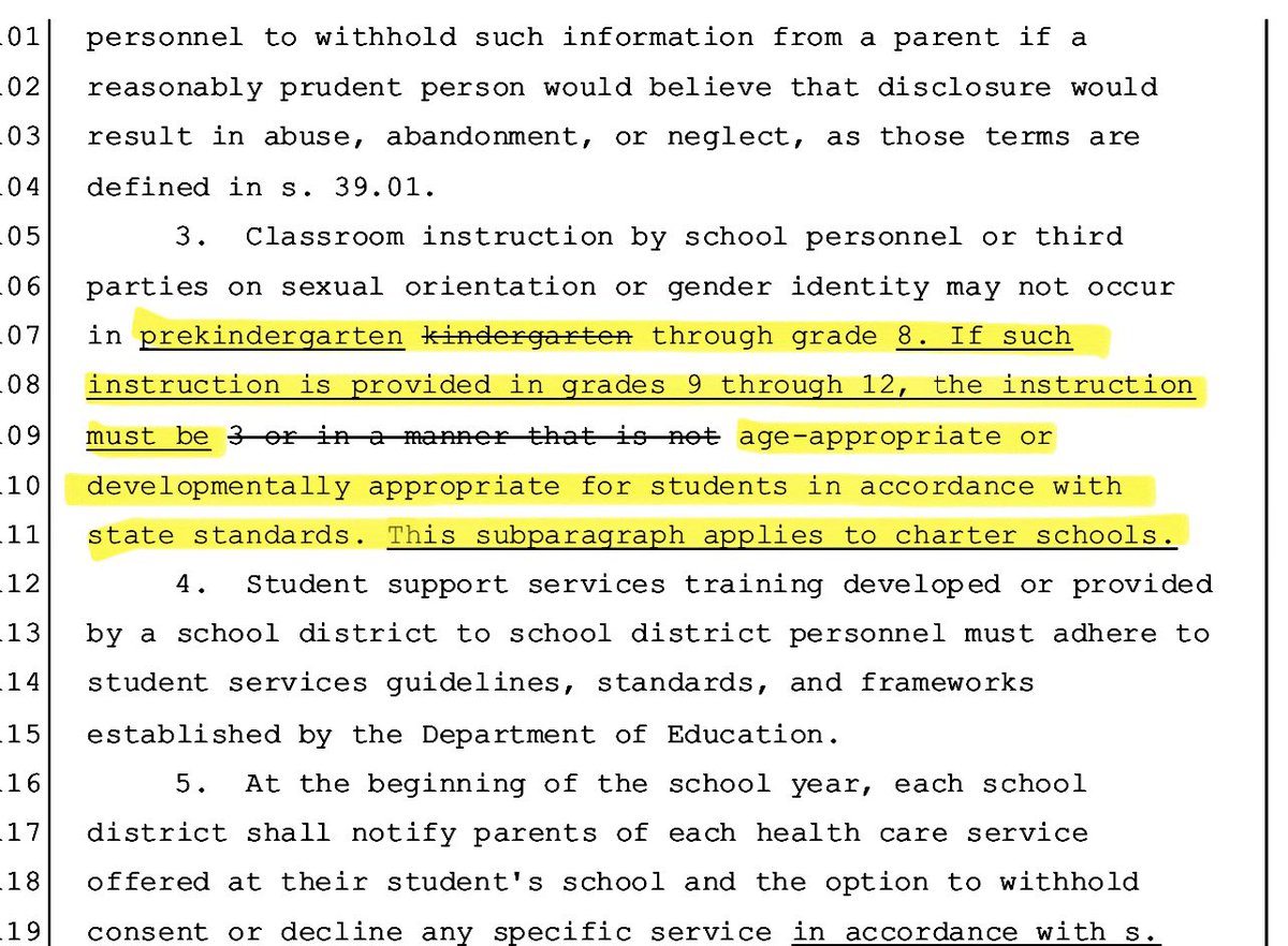 NEW: Ron DeSantis Republicans are pushing to EXPAND #DontSayGay by censoring and excluding LGBTQ people thru 8th grade, even in charter schools.

They also want government regulation of pronouns.

It’s all to distract from their inability to solve real problems. #DontSayTHEY 🧵