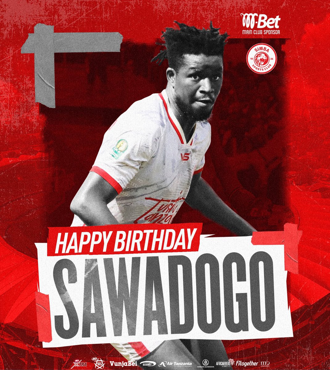 SimbaSC_EN's tweet photo. Happy birthday Ismaël Sawadogo. #NguvuMoja https://t.co/ogE6F0oFKB