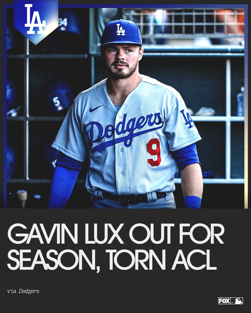 FOX Sports: MLB on X: Gavin Lux suffered a torn ACL and is