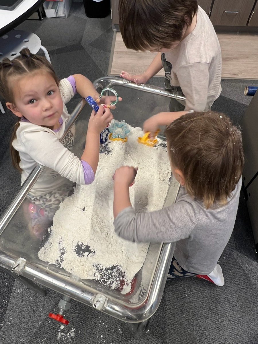 NSDGoodman's tweet photo. @RogersJenn13 Building an igloo, playing in snow, making snowflakes and painting ice with the cutest 4 year olds! https://t.co/mOSkrVuloJ