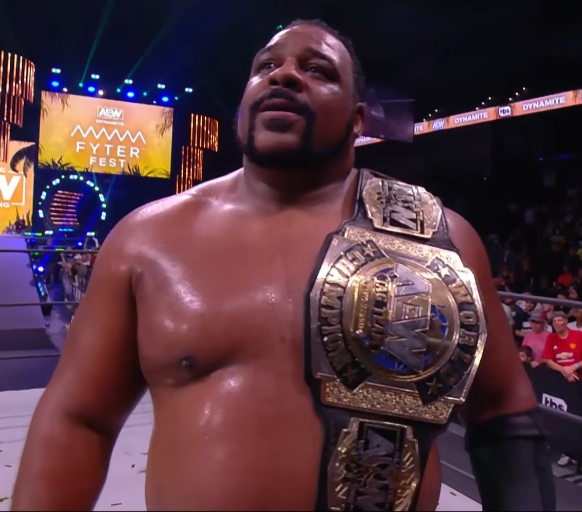 TheDrainmaker's tweet photo. Keith Lee: "The end goal is obviously to become AEW World Heavyweight Champion. 

I’m really good at making history. I would be [AEW’s first] Black World Champion. I’m more than capable of doing that, carrying myself in a way that would be fitting and beneficial to a company." https://t.co/wrGPl2OGbQ
