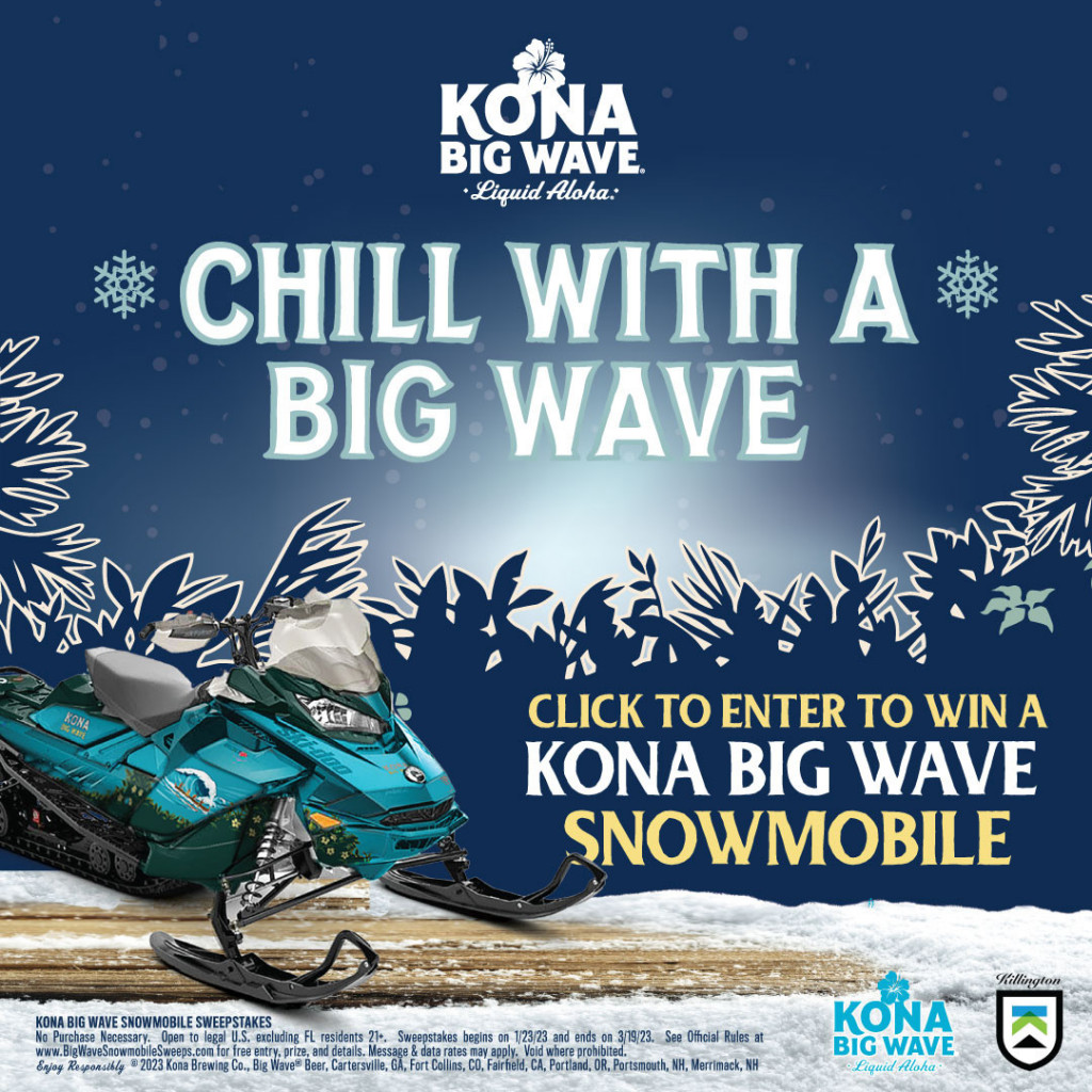 KillingtonMtn's tweet photo. This is your chance to win a @KonaBrewingCo Big Wave snowmobile. Enter by the end of the day!
Click here: https://t.co/dlOutHlifN
#Beast365 #Killington #LiquidAloha #OneLifeRight https://t.co/elJSsOrOu6
