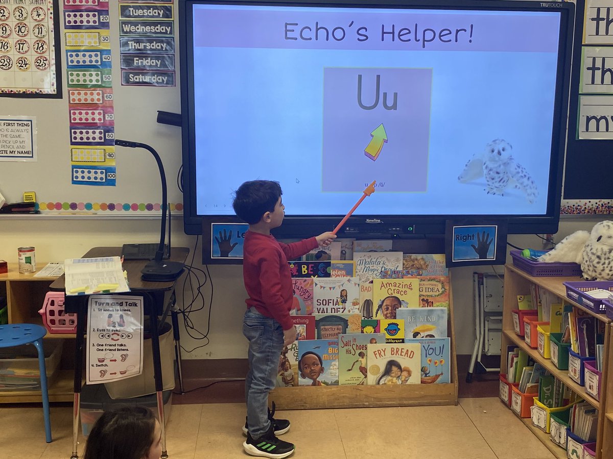 Students were the teachers today for fundations sounds! <a href="/AlisonLButler/">Alison Butler</a> <a href="/MrsKirell/">Mrs. Kirell</a> <a href="/NorthSideEW/">North Side School</a> #ewlearns