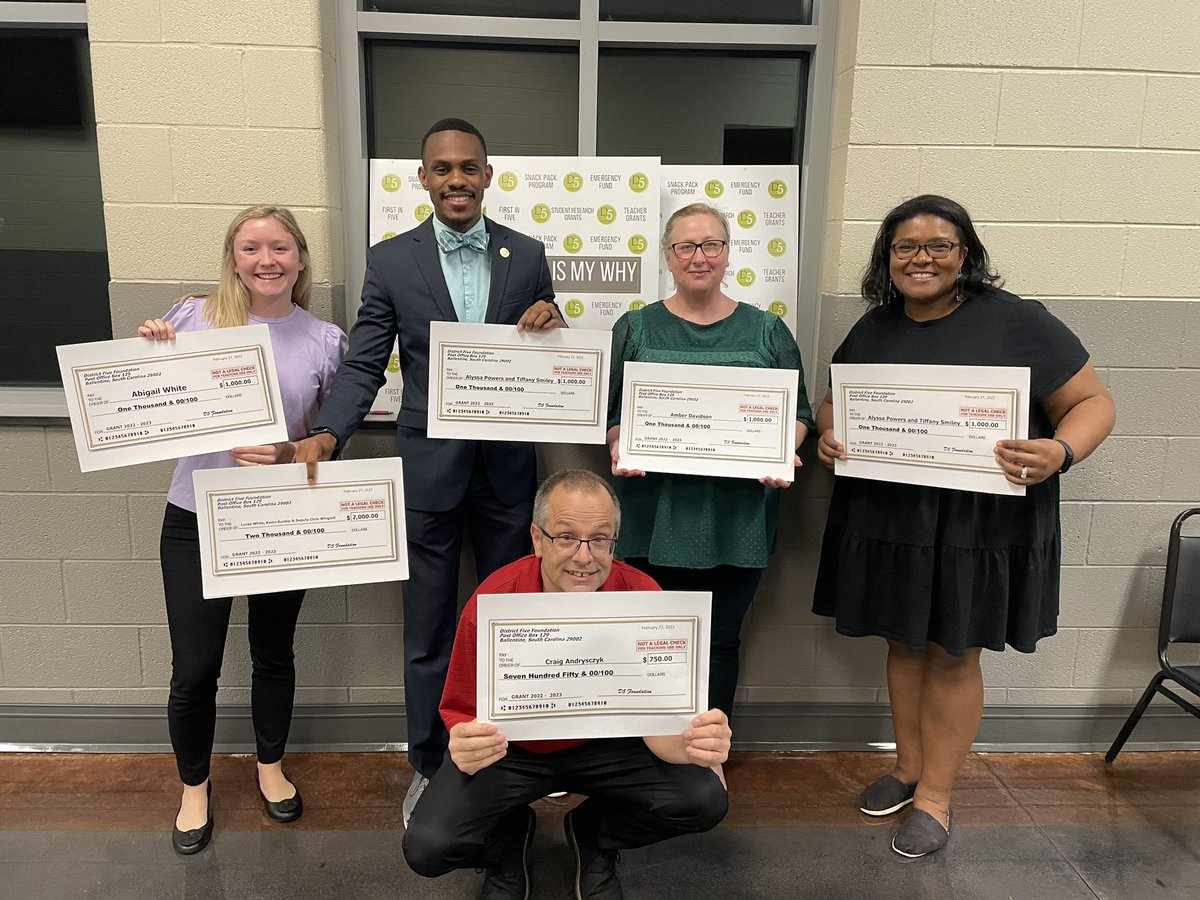 OPESPals (@oakpointeelem) on Twitter photo Congratulations to Tiffany Smiley, Alyssa Powers, Abigail White, Craig Andrysczyk, Amber Davidson, Lucas White, Kevin Kunkle, Deputy Wingard and Angela Durham. Together these teachers earned $6,750 in grant money from the <a href="/Dist5Foundation/">District5Foundation</a>.
#bestschoolever #LexRich5School Congratulations to Tiffany Smiley, Alyssa Powers, Abigail White, Craig Andrysczyk, Amber Davidson, Lucas White, Kevin Kunkle, Deputy Wingard and Angela Durham. Together these teachers earned $6,750 in grant money from the <a href="/Dist5Foundation/">District5Foundation</a>.
#bestschoolever #LexRich5School