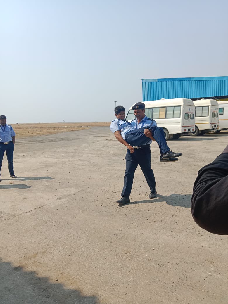 Fire service day , Jabalpur Airport