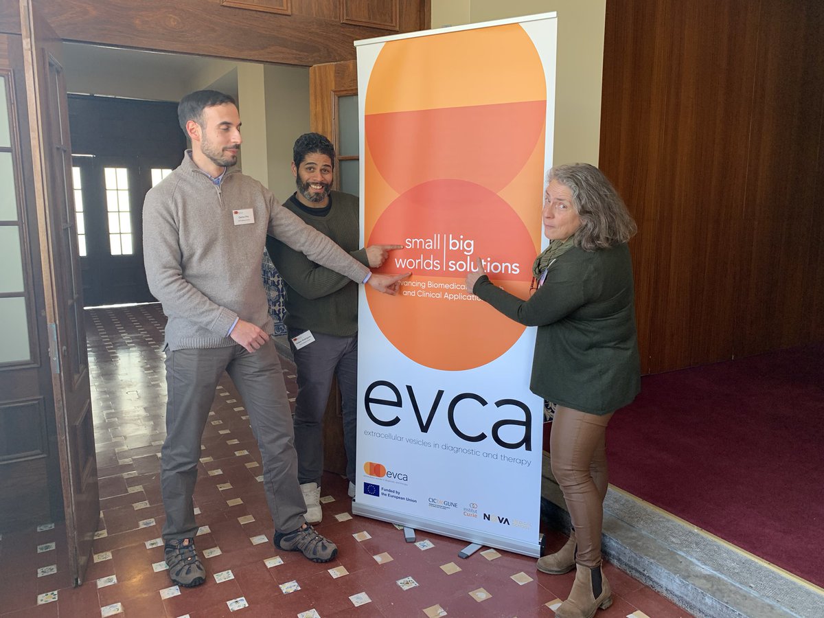 CNSantos_lab's tweet photo. Inspiring KickOff of EVCA twining to increase our knowledge on Extracellular Vesicles! @HorizonEU @nova_medschool @institut_curie @CICbiomaGUNE https://t.co/lx9LyBSes1