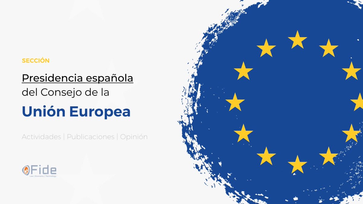 En julio de 2022 iniciamos el ciclo Presidencia española del Consejo de la UE. Hoy presentamos nueva sección, un espacio completo. La próxima sesión será el 11 de abril, pronto subiremos info. ⁦<a href="/fide_fundacion/">Fide Fundación</a>⁩ #PresidenciaEspañolaUE2023 
thinkfide.com/seccion-presid… #España #UE