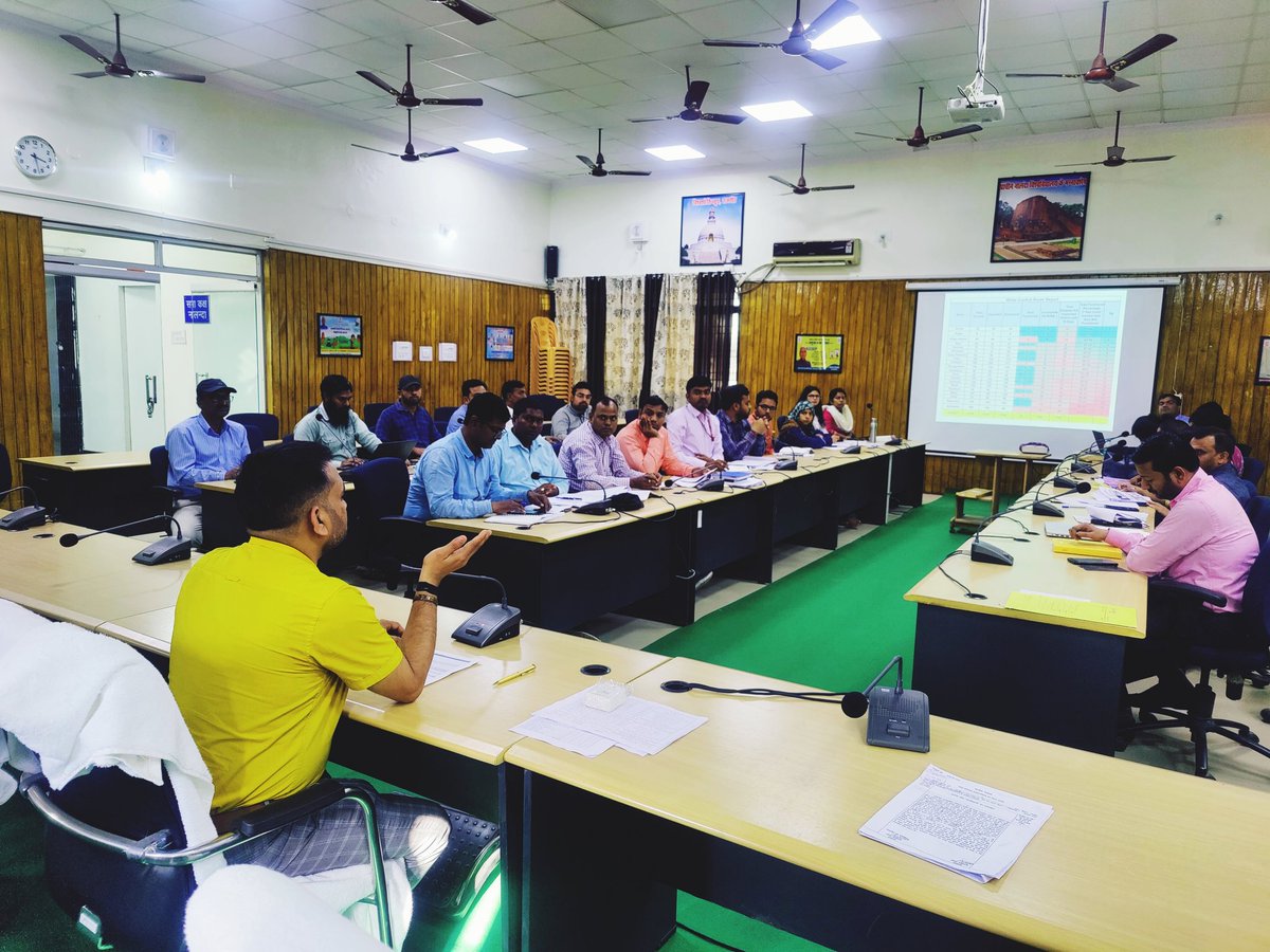 imNavKP's tweet photo. Regular review meeting of all BPROs, Technical Assistants, Accountant - IT Assistants and Panchayat Secretaries being held for regular inspection/ maintenance of Nal Jal Schemes through Water Control Room Report (generated by Nal Jal Schemes' inspection through App).
@dmnalanda https://t.co/UxYC3G0wsi