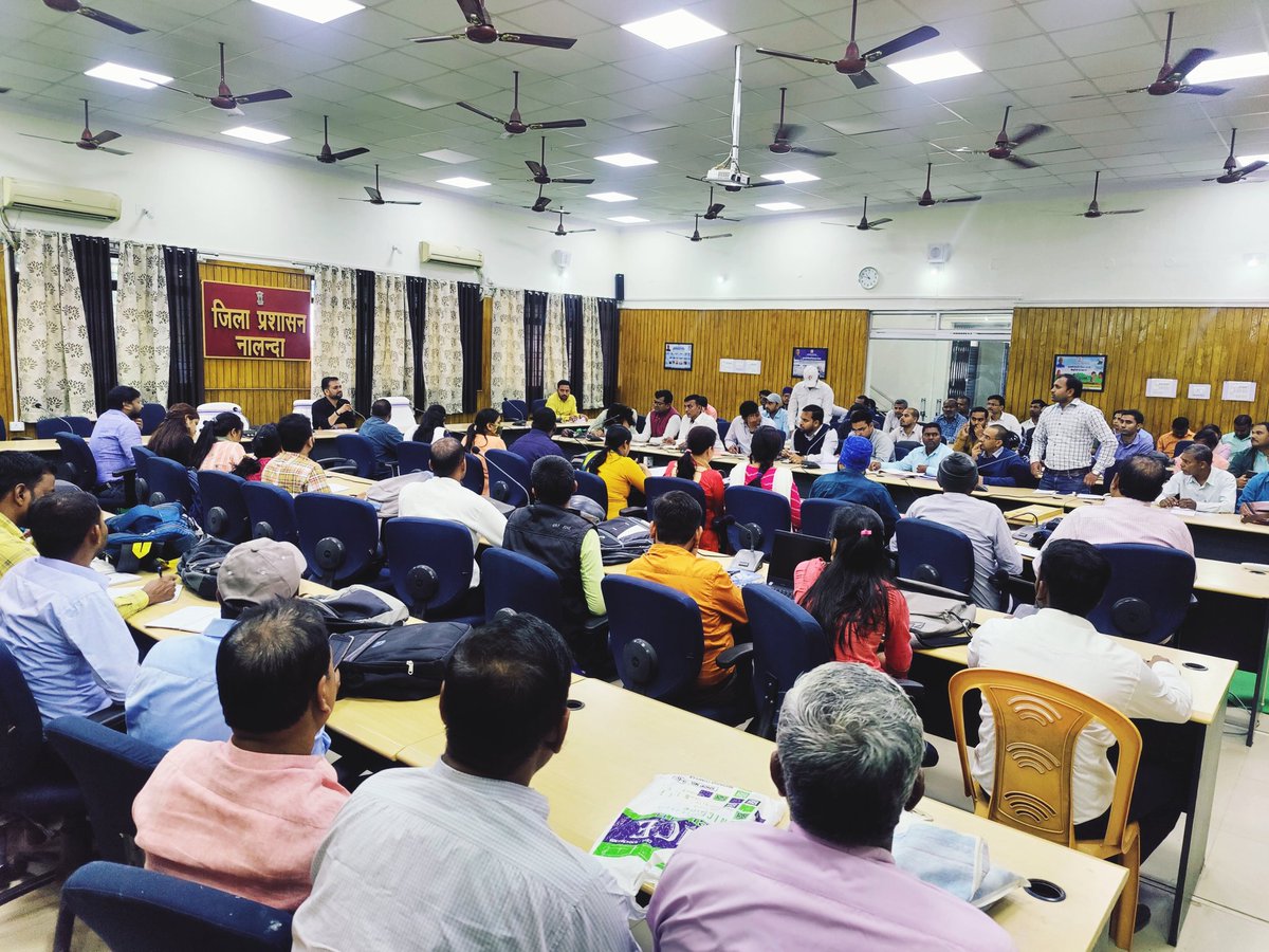imNavKP's tweet photo. Regular review meeting of all BPROs, Technical Assistants, Accountant - IT Assistants and Panchayat Secretaries being held for regular inspection/ maintenance of Nal Jal Schemes through Water Control Room Report (generated by Nal Jal Schemes' inspection through App).
@dmnalanda https://t.co/UxYC3G0wsi