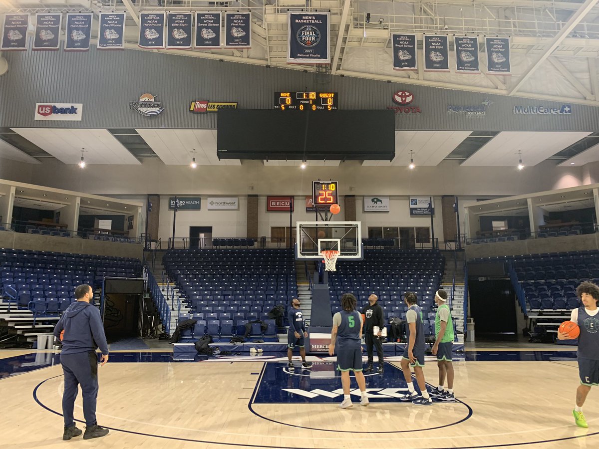 Chicago State men’s basketball at Gonzaga TODAY…for practice. 

Tomorrow at 8p the other team will be here and they’ll keep score.