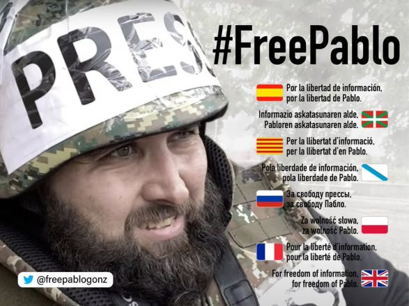 urijosu's tweet photo. Pavel askatu!
#FreePabloGonzalez https://t.co/cKvFgGR7Ou