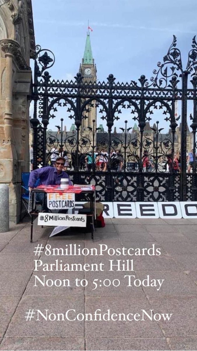cpllottawa's tweet photo. The government does not want you to put your opinion in writing and mail it. 
#PutItInWriting 
#8millionPostcards 
#FreedomIsNotFree https://t.co/F9dsJxogv7