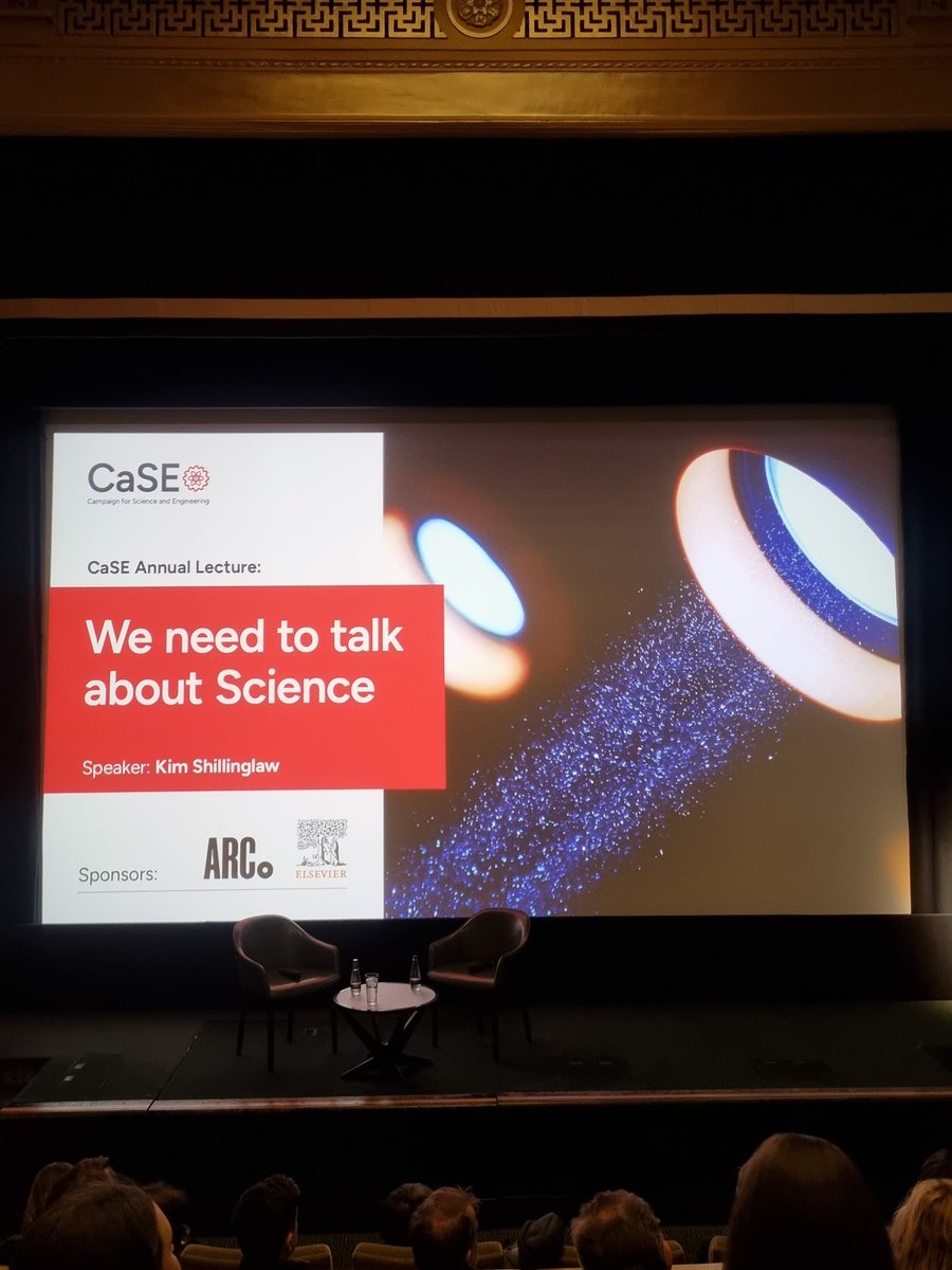 WJBLord's tweet photo. Lots of great insights at this year's @sciencecampaign lecture on how to win over the public on the case for R&D investment. Focus on outcomes (jobs, health, environment), not just the "wonder" of science! #CaSElecture https://t.co/AY67OXZGLP
