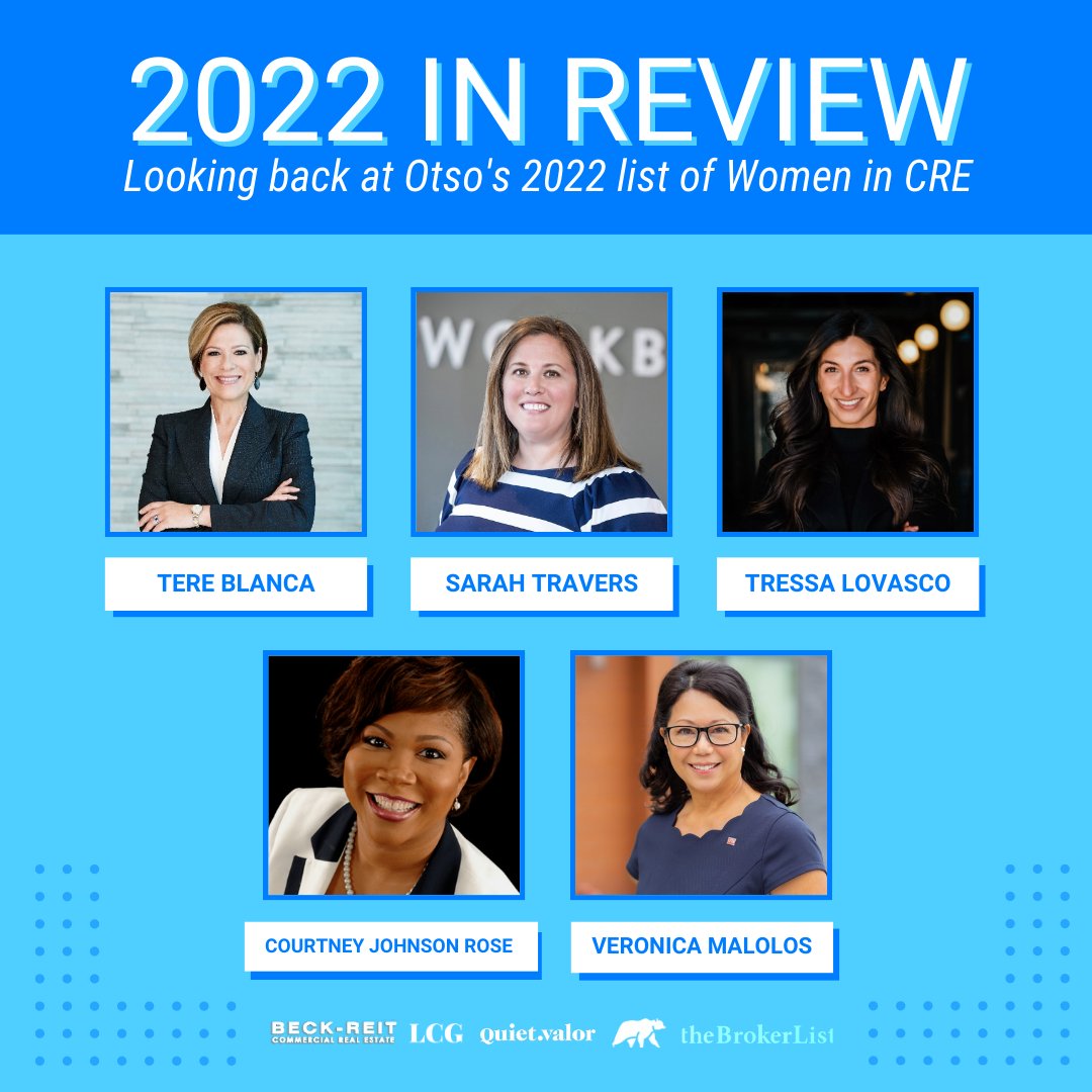 Before we announce the 2023 nominees for Otso's Women in Commercial Real Estate list (pssst, check back tomorrow!), we're taking a moment to reflect on all the FINAL influential women honored in 2022 📣

#WomenInCRE #OtsoCRE #CRE