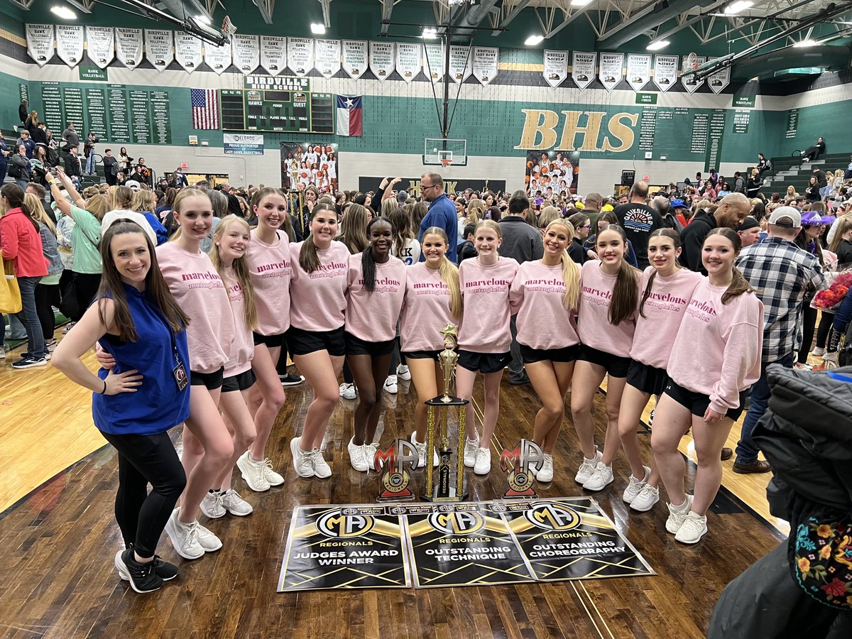 Congratulations <a href="/BellesMustang/">Grapevine Mustang Belles</a> for winning multiple 1st place awards at the MA Birdville competition last weekend. Most impressive is being named to the Top 10 Winners' Circle which places you among the top teams overall regardless of level or school size. <a href="/GCISD/">Grapevine-Colleyville ISD</a>