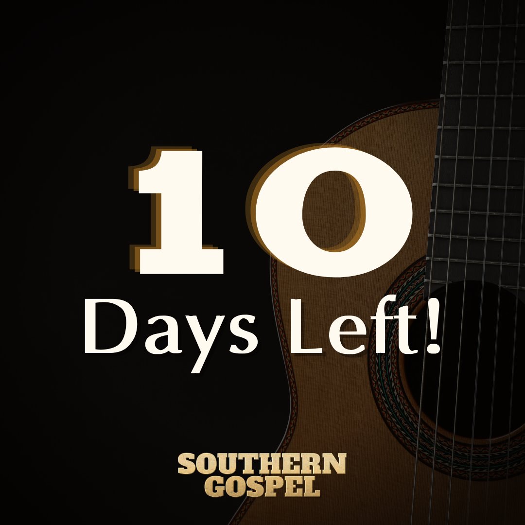 We are just 10 DAYS away from the release of Southern Gospel! You do not want to miss this amazing true story of redemption and hope starring four-time Emmy nominee Max Ehrich, Katelyn Nacon, Emma Myers and J. Alphonse Nicholson! Get your tickets at bit.ly/3HN8xkG!