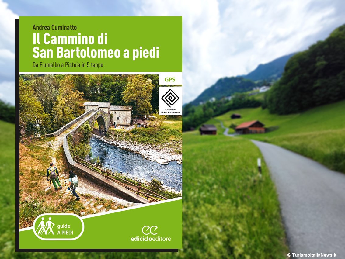 TurismoItaliaNw's tweet photo. GUIDE | Il cammino di San Bartolomeo a piedi, da Fiumalbo a Pistoia in 5 tappe. Il libro di Andrea Cuminatto
Leggi la notizia https://t.co/ywEd6H09CA
#daleggere #guida #libri #turismo #camminodisanbartolomeo #camminiditalia #ediciclo @edicicloeditore https://t.co/aw0coAUwym