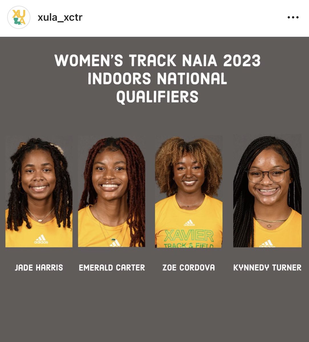 HUGE shoutout to former @AHSBulldogTrack hurdler, 4x4, and long jumper, @jaaadeharris for punching her 🎟️ to Indoor Nationals as a freshmen!!! Super proud of you and can’t wait to see you outdoors!!! Good Luck!