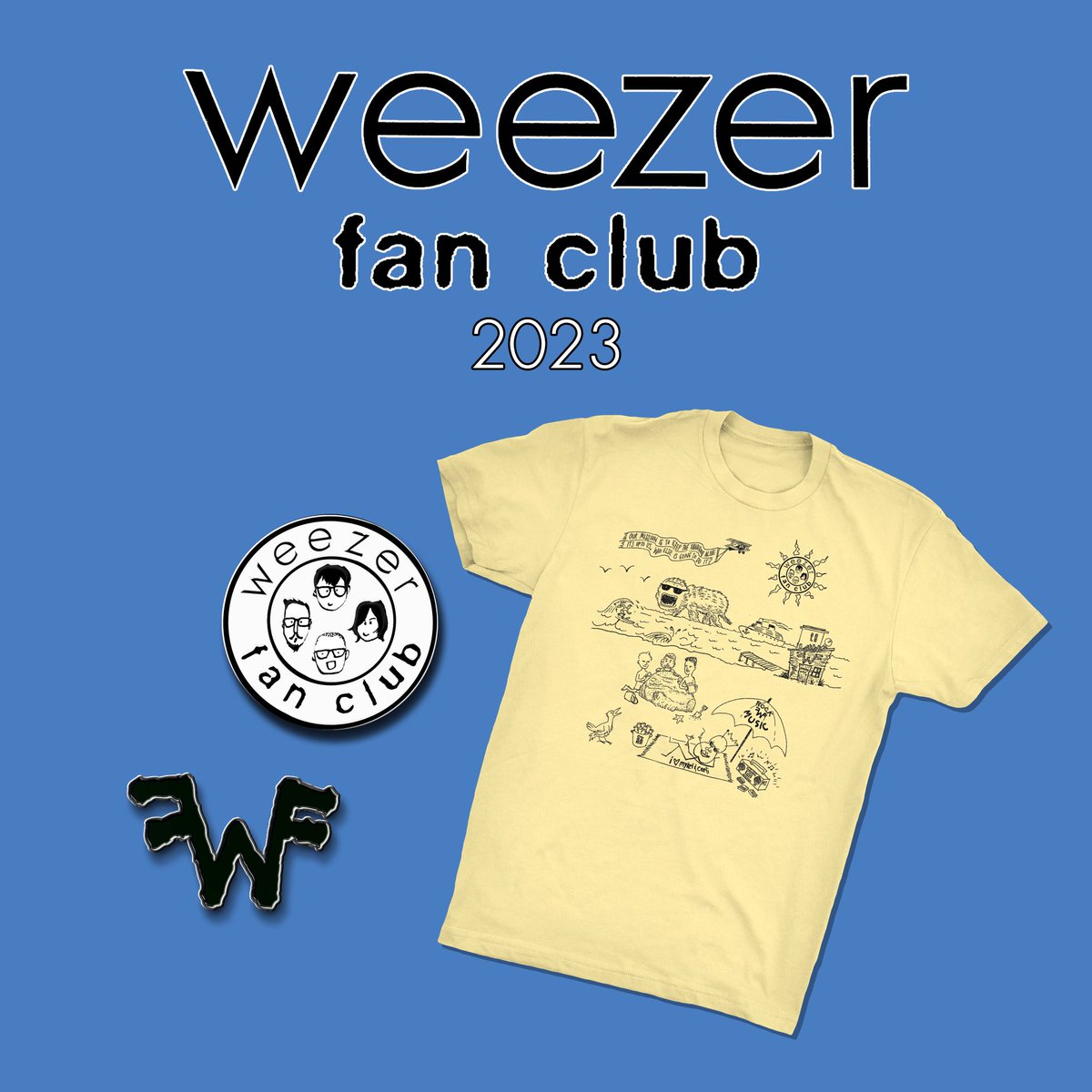 Join the Weezer Fan Club - bundle/perks include unique (1 time use