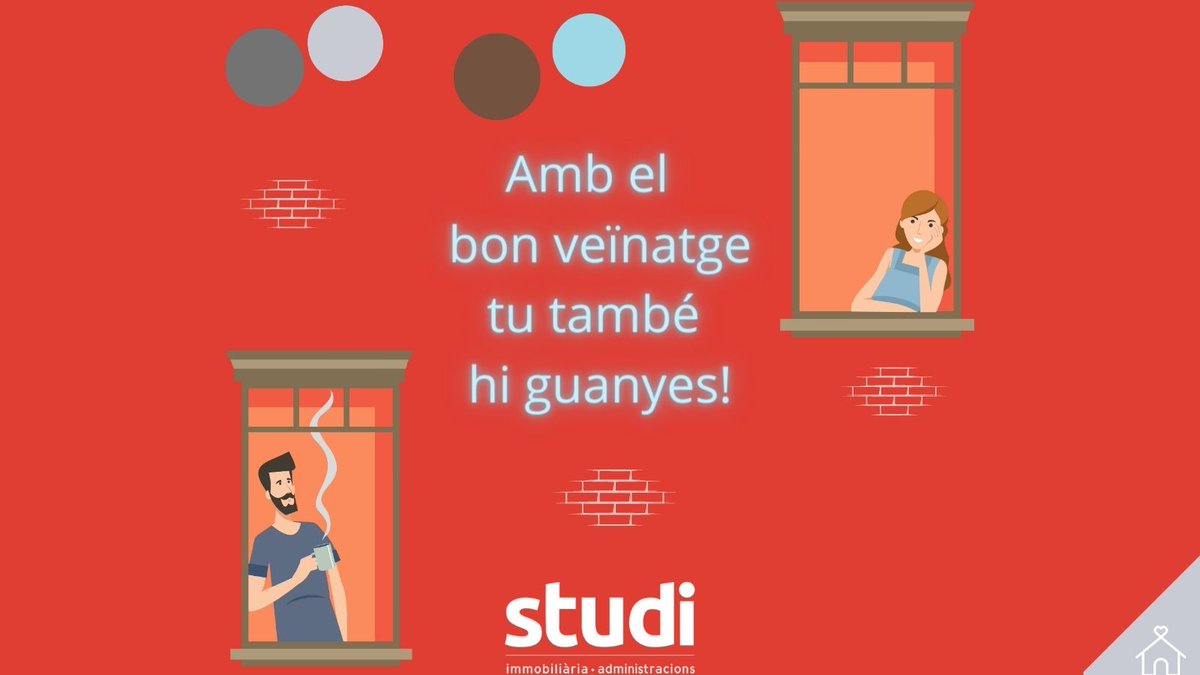 Studi_Mataro's tweet image. 🤔#Sabiesque al nostre blog tractem temes relacionats amb #comunitats de #veïns? Per a nosaltres, el bon #veïnatge és clau perquè una comunitat funcioni👌🏻
Et parlem d'això i molt més aquí👇🏻👇🏻
Studi Immobiliària i Administracions, #mataró #moltapropteu 
studi.cat/la-importancia…