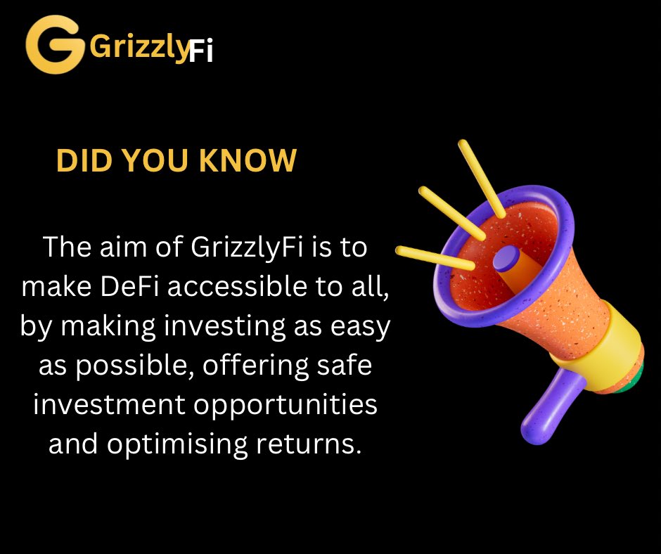 Today GrizzlyFi is the most intuitive liquidity mining platform.With Grizzlyfi Liquidity Aggregator, beginners and professional investors can achieve profits through Liquidity Mining that are independent of the general development on the crypto market. #GHNY $GHNY