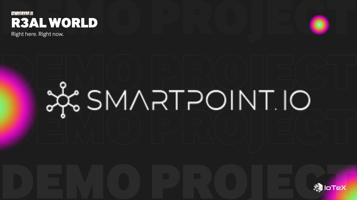 iotex_io's tweet image. Real World / Web3 visionaries at @SmartPointIO are building connected smart devices on sidewalks. Their blockchain-powered urban kiosks are one of the many innovative projects demoing at #R3alWorld.
Register at bit.ly/3Z2aH7c.
#ETHDenver