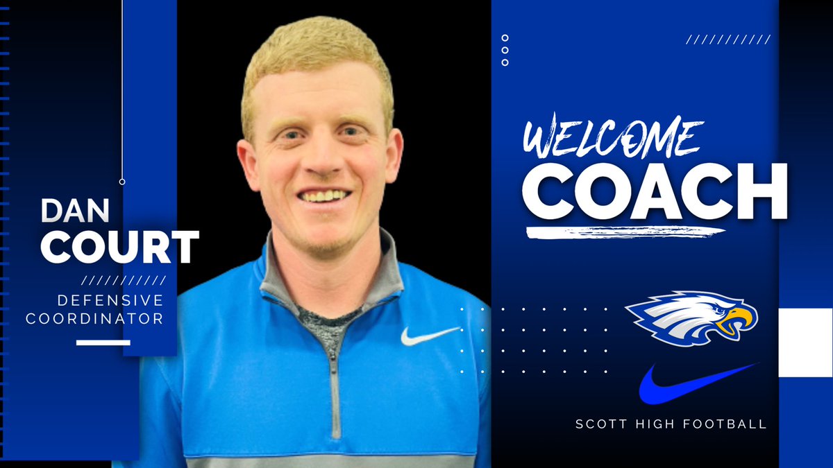 Scott Eagles Football (@scotthsfootball) on Twitter photo Welcome Defensive Coordinator <a href="/Coach_DCourt/">Coach Court</a> ! 💯🦅 #EagleNation #WarEagle #TogetherAsOne #HuntFromAbove Welcome Defensive Coordinator <a href="/Coach_DCourt/">Coach Court</a> ! 💯🦅 #EagleNation #WarEagle #TogetherAsOne #HuntFromAbove