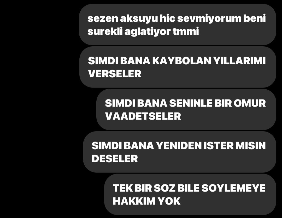 sezen abla luffen bana daha fazla aci cektirme 😭